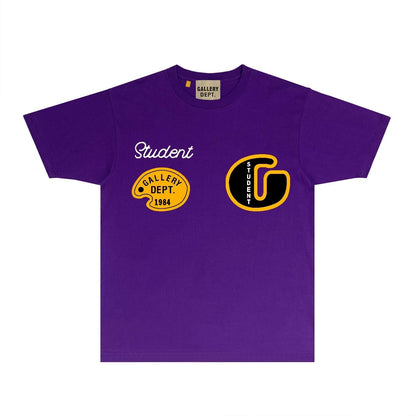 Gallery Dept T Shirt Retro Printed Loose Short-Sleeved Shirt
