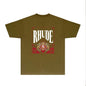 Rhude T-shirts Printed Trendy Pure Cotton