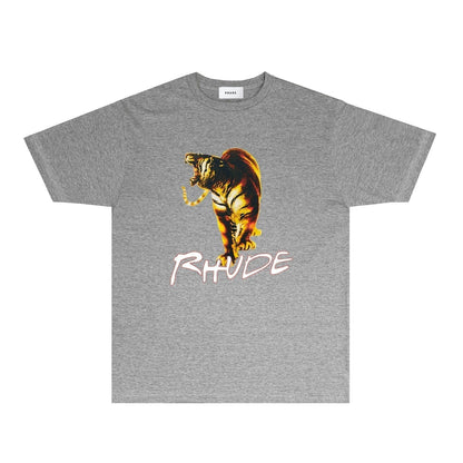 Rhude T-shirts Printed Trendy Pure Cotton
