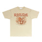 Rhude T-shirts Printed Trendy Pure Cotton