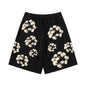 Denim Tears Shorts Yellow floral cotton