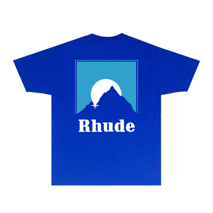 Rhude T-shirts Printed Trendy Pure Cotton