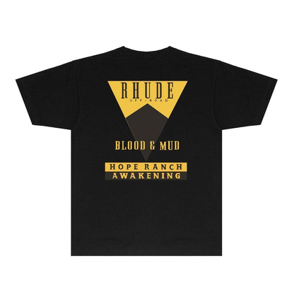 Rhude T-shirts Printed Trendy Pure Cotton