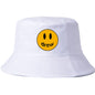 Drew House Justin Bieber Hat Bucket Hat Fishing Cap Cotton Print Fisherman Hat Smiley Face Printing Summer Casual