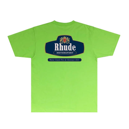 Rhude T-shirts Printed Trendy Pure Cotton