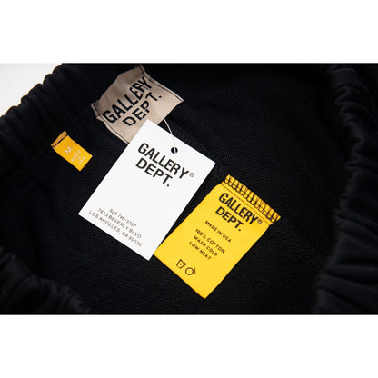 Gallery Dept Sweatpants Hand-painted splashed ink letter patch splicing casual trousers