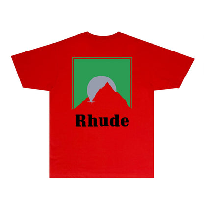 Rhude T-shirts Printed Trendy Pure Cotton