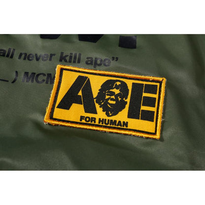 Bathing Ape Coat Autumn and Winter Men's Casual Armband Baseball Cotton-Padded Jacket Jacket Men's and Women's Coats