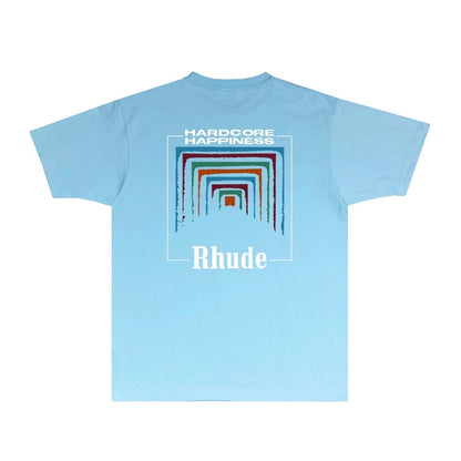 Rhude T-shirts Printed Trendy Pure Cotton