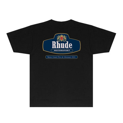 Rhude T-shirts Printed Trendy Pure Cotton