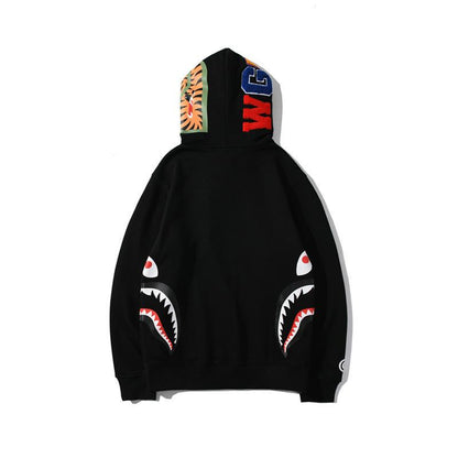 Bathing Ape Hoodie Hooded Cardigan Zipper Sweater Men's and Women's Pure Cotton