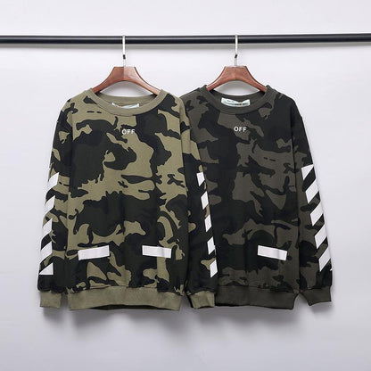 Bathing Ape Sweatshirts Autumn and Winter off Camouflage Arrow Men's Sweater
