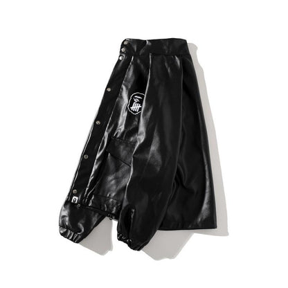 Bathing Ape Coat Spring and Autumn Fashion Brand Leather Jacket Youth Fashion Leather Jacket