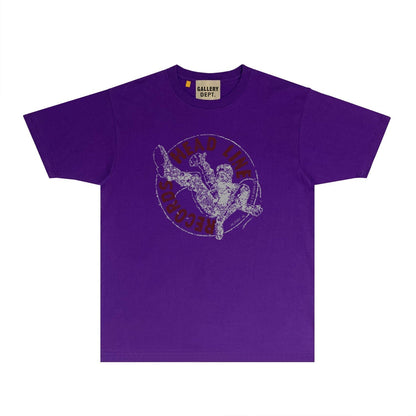 Gallery Dept T Shirt Retro Printed Loose Short-Sleeved Shirt