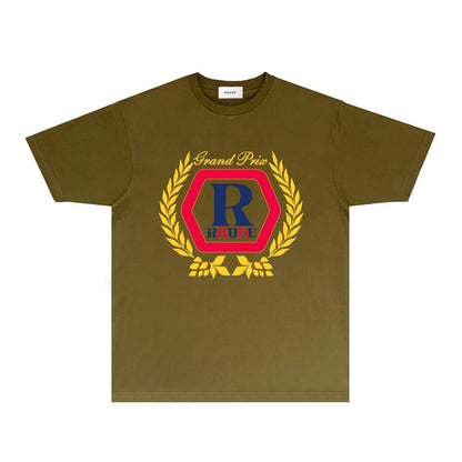 Rhude T-shirts Printed Trendy Pure Cotton