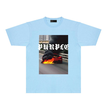 PURPLE  fashion T-shirt