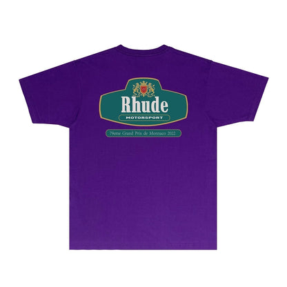 Rhude T-shirts Printed Trendy Pure Cotton