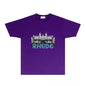 Rhude T-shirts Printed Trendy Pure Cotton