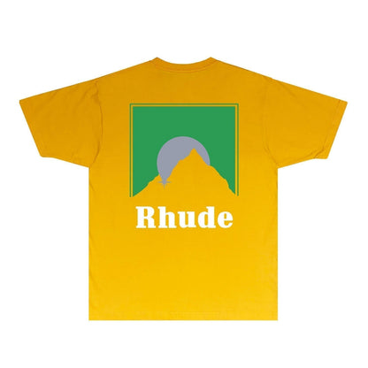 Rhude T-shirts Printed Trendy Pure Cotton