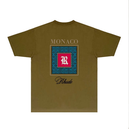 Rhude T-shirts Printed Trendy Pure Cotton
