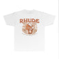 Rhude T-shirts Printed Trendy Pure Cotton