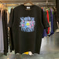 Rhude T-shirts Flag Floral Print Cotton Casual Loose Short Sleeve Men and Women