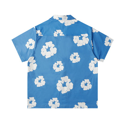 Denim Tears Button-Down Shirt Flower Woven