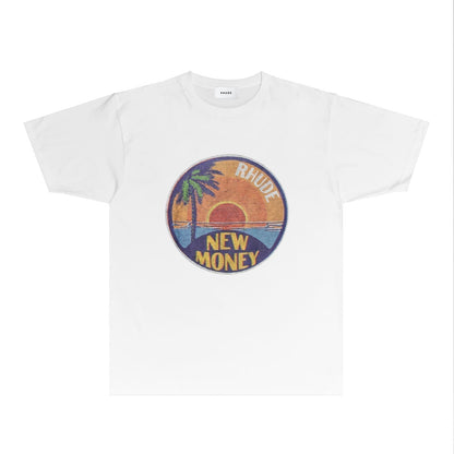 Rhude T-shirts Printed Trendy Pure Cotton