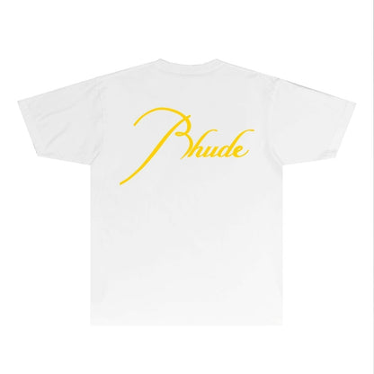 Rhude T-shirts Printed Trendy Pure Cotton