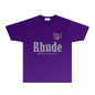 Rhude T-shirts Printed Trendy Pure Cotton
