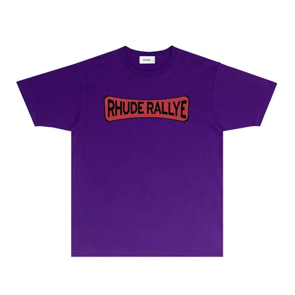 Rhude T-shirts Printed Trendy Pure Cotton
