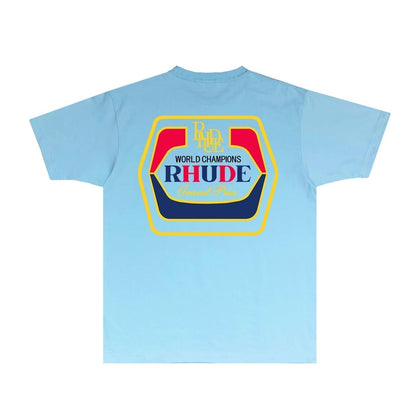 Rhude T-shirts Printed Trendy Pure Cotton