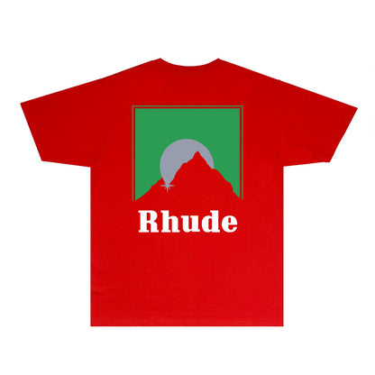 Rhude T-shirts Printed Trendy Pure Cotton