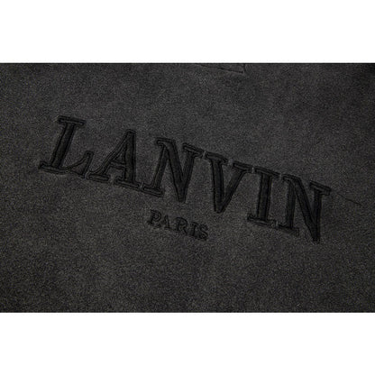 Gallery Dept Hoodie Embroidery Letter Splash Ink Wash Hooded Sweater Cardigan Jacket