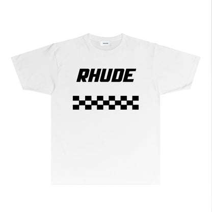 Rhude T-shirts Printed Trendy Pure Cotton
