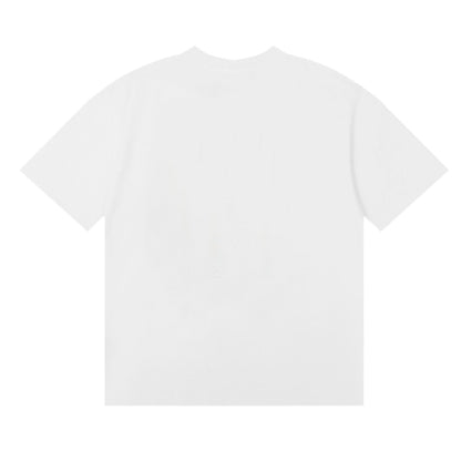 Rhude T-shirts Lake Como Lakeside Town Printed Cotton Casual Short Sleeves Men and Women