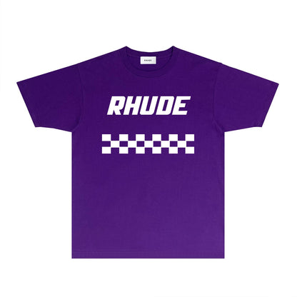 Rhude T-shirts Printed Trendy Pure Cotton