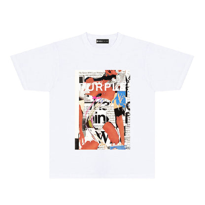 PURPLE  fashion T-shirt