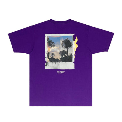 Gallery Dept T Shirt Retro Printed Loose Short-Sleeved Shirt