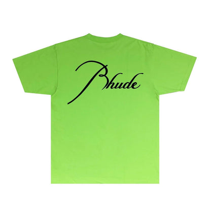 Rhude T-shirts Printed Trendy Pure Cotton