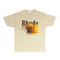 Rhude T-shirts Printed Trendy Pure Cotton