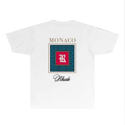 Rhude T-shirts Printed Trendy Pure Cotton