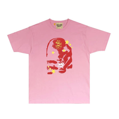Gallery Dept T Shirt Retro Printed Loose Short-Sleeved Shirt