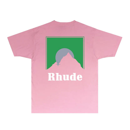 Rhude T-shirts Printed Trendy Pure Cotton