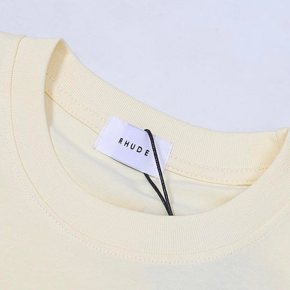 Rhude T-shirts Mont Blanc Short Sleeve Men and Women