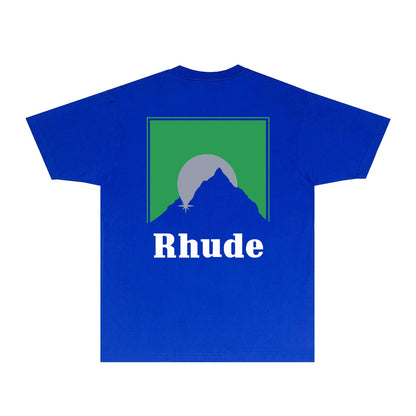 Rhude T-shirts Printed Trendy Pure Cotton