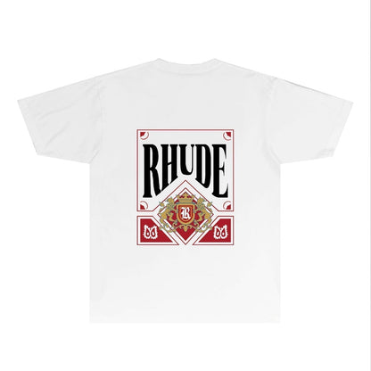 Rhude T-shirts Printed Trendy Pure Cotton