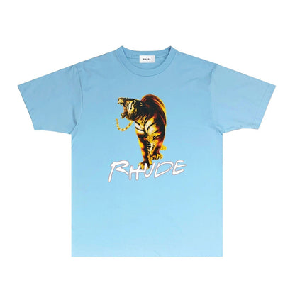 Rhude T-shirts Printed Trendy Pure Cotton