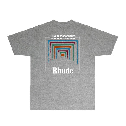 Rhude T-shirts Printed Trendy Pure Cotton