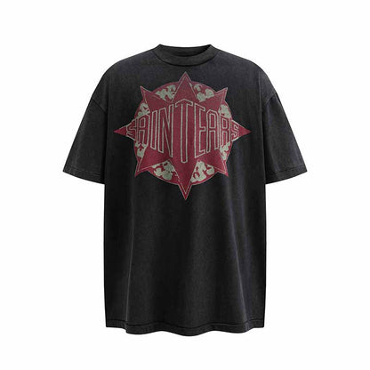 SAINT MICHAEL Vintage T-shirt DENIM TEARS Loose Short Sleeve